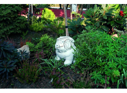 Garten Dekoration Hund Terrasse Stein Figuren Dekorative Figur Weiß Statue