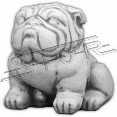 Garten Dekoration Hund Terrasse Stein Figuren Dekorative Figur Weiß Statue