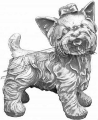 Garten Dekoration Hund Weiß Terrasse Stein Figuren Dekorative Statue Figur