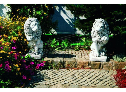 Garten Dekoration Löwe Statue Skulptur Figuren Skulpturen Natur Designer