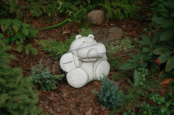 Garten Dekoration Nilpferd Statue Skulptur Figuren Skulpturen Designer