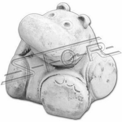 Garten Dekoration Nilpferd Statue Skulptur Figuren Skulpturen Designer