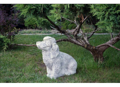 Garten Weiß Dekoration Hund Stein Terrasse Figur Figuren Dekorative Statue
