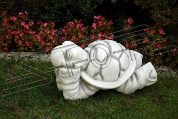 Garten Schildkröte Dekoration Terrasse Stein Figur Deko Statue
