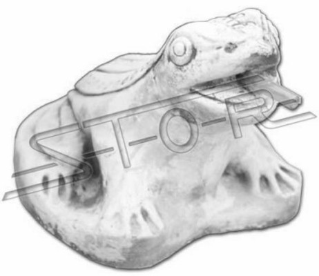 Gartenfigur "Frosch Fontaine" 20cm Teichfigur Menschen Steinguss