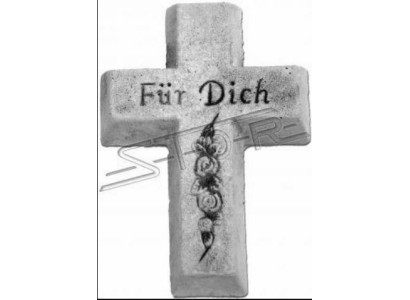 Grabengel Kreuz Grab Deko Grabschmuck Stein Klassisch Dekoration Statue