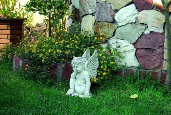 Grabschmuck Grab Stein Dekoration Deko Engel Figur Skulptur Gott Heilig