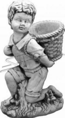 Junge Bub 40cm Figur Statue Figuren Skulptur Statuen Garten