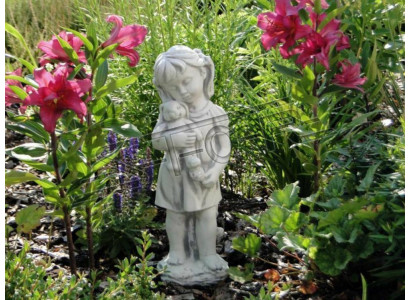 Kind 44cm Skulptur Design Figur Statue Garten Figuren Statuen