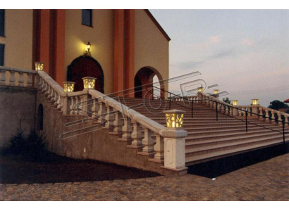 Leucht Korb für Säulen Außenbeleuchtung Dekoration Garten