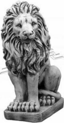 Löwe Dekorative Gartenfigur Terrassen Garten Skulptur Figuren Skulpturen