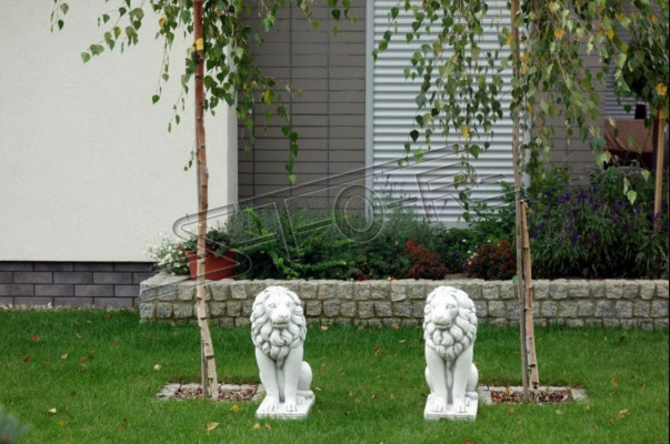 Löwe Gartenfigur Dekorative Terrassen Garten Skulptur Figuren Skulpturen