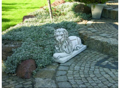 Löwe Liegend Statue Figur Garten Terrassen Dekoration Skulptur