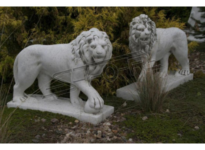 Löwe Gartenfigur Terrassen Garten Skulptur Figuren Skulpturen