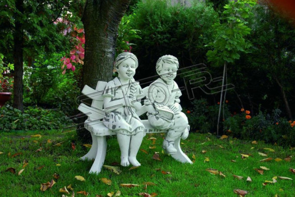 Mädchen Sitzende Figur Statue Figuren Skulptur Dekorative Statuen Garten