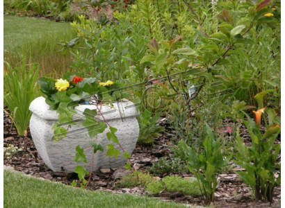 Natur Blumenkübel Pflanz Kübel Dekoration Garten Vasen Figur Blumentöpfe