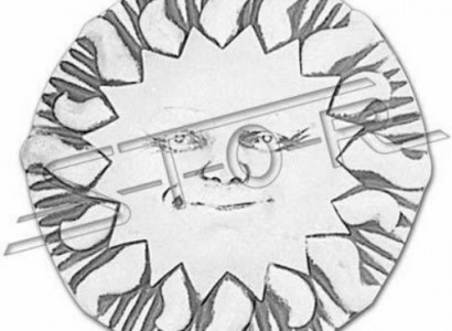 Relief Wand Steinplatte Sonne Bild Bilder Reliefe Dekoration Garten