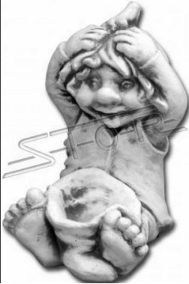 Statue Figur Verrückter Junge Garten Dekoration Skulptur Figuren