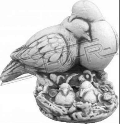 Tauben Nest Garten Figur Statue Figuren Statuen Skulptur Dekoration