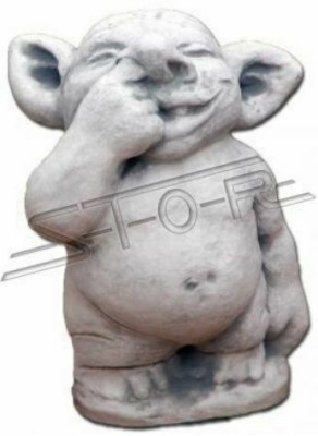 Troll 34cm Skulptur Design Figur Statue Garten Figuren Statuen