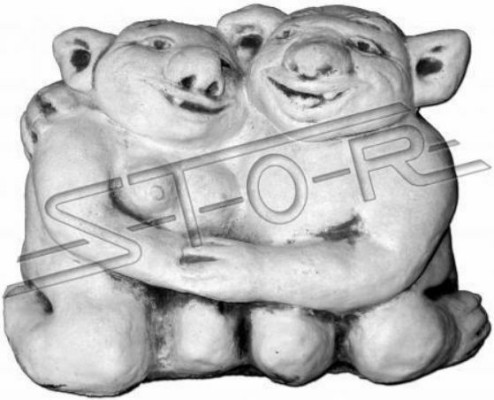 Troll 20cm Skulptur Design Figur Statue Garten Figuren Dekorative Statuen