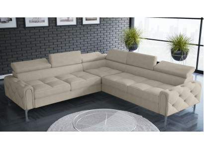 Design Sofa Couch Ecke Multifunktion Polsterung Wohnzimmer L Form Textil Neu