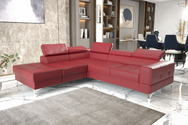Ecksofa L-Form Sofa Wohnlandschaft Polster Multifunktion Design Modern Textil