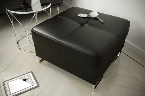 Ottomane Pufa Stoff Textil Ottoman Design Sitzbank Fußhocker Lounge Hocker Club