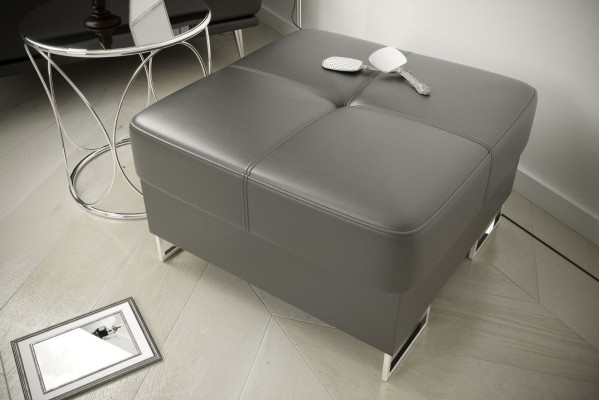 Ottomane Pufa Stoff Textil Ottoman Design Sitzbank Fußhocker Lounge Hocker Club