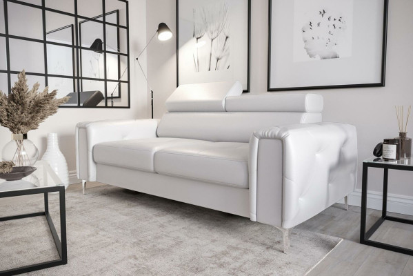 Design Couchen Luxus Polster Möbel Sofa Couch Sitz Leder Textil Neu 186x100cm