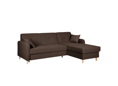 Design Ecksofa Schlafsofa Bettfunktion Couch Leder Textil Polster Sofas Kasten