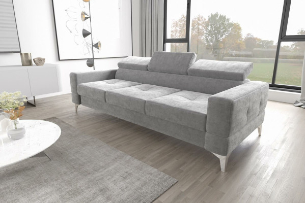 Dreisitzer Couch Polster Design Sofa Moderne 3er Sitz Zimmer Möbel Rosa Sofas