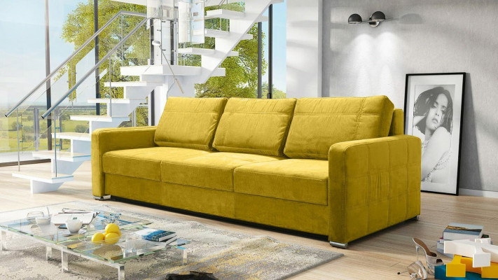 Schlafsofa Sofas Klapp Textil Couch Bett Sofa Kasten Couchen Polster Möbel Stoff