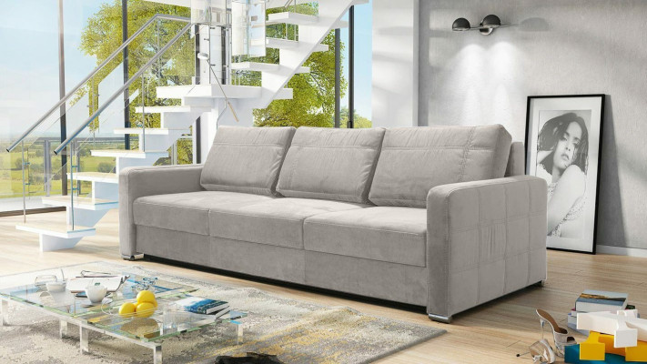 Schlafsofa Sofas Klapp Textil Couch Bett Sofa Kasten Couchen Polster Möbel Stoff