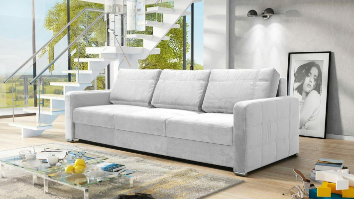 Schlafsofa Sofas Klapp Textil Couch Bett Sofa Kasten Couchen Polster Möbel Stoff