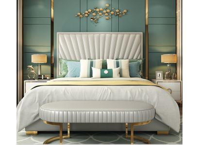 Bett Polster Design Luxus Doppel Hotel Betten Schlaf Zimmer 180x200cm