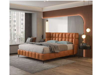 Bett Polster Design Luxus Hotel Betten Ehe 180x200cm Leder Doppel