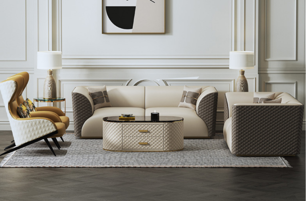 Sofa Dreisitzer Couch Klassische Neu Polster 3 Sitzer Deko Leder Couchen