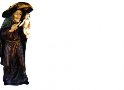 Design Baba Yaga HEXE Figur Statue Skulptur Figuren Skulpturen Dekoration Deko