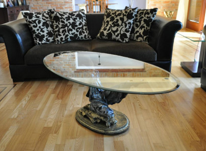 Design Medusa Couchtisch Glastisch Tisch Beistell Tische Couch Klassisch 42cm