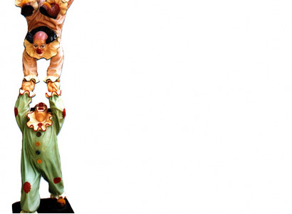 Design Clown-Akrobat Figur Statue Skulptur Figuren Skulpturen Dekoration 5020