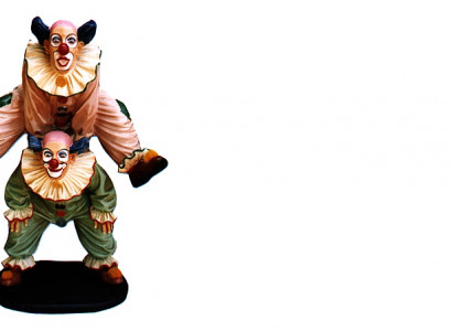 Design Clown-Akrobat Figur Statue Skulptur Figuren Skulpturen Dekoration 5021