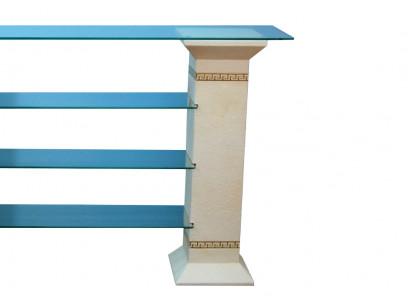 Design Vitrine Regal Glas Säule Schrank Vitrinen Regale Schrank Wohnzimmer 1865