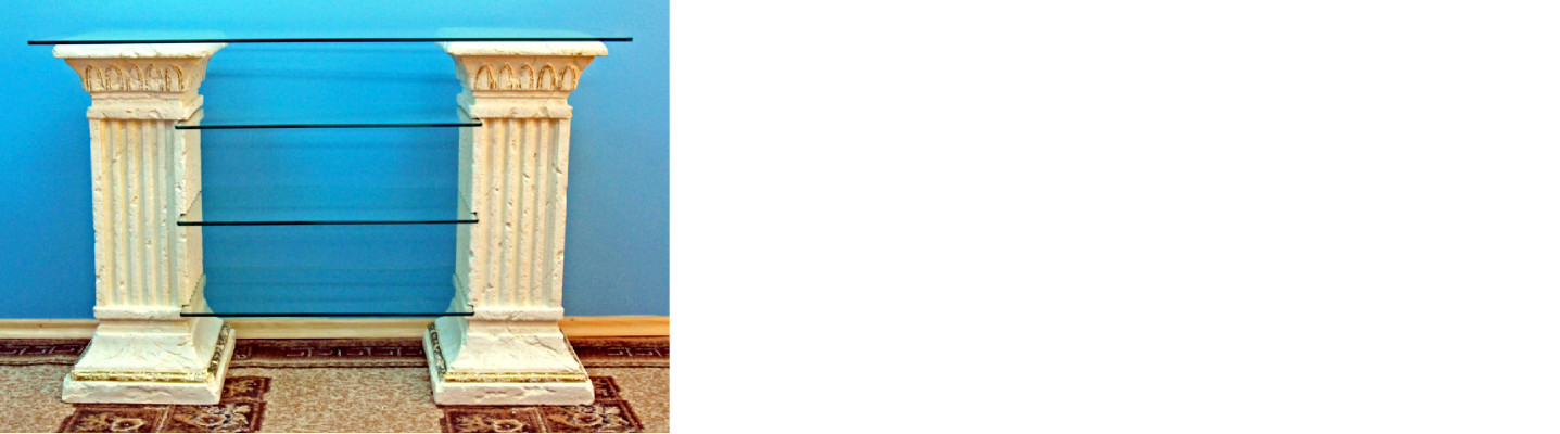 Design Vitrine Regal Glas Säule Vitrinen Regale TV Schrank Wohnzimmer 1872 Neu