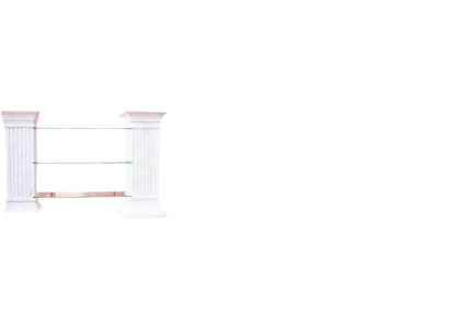 Design Vitrine Regal Glas Säule Vitrinen Regale TV Schrank Wohnzimmer 1842 Neu