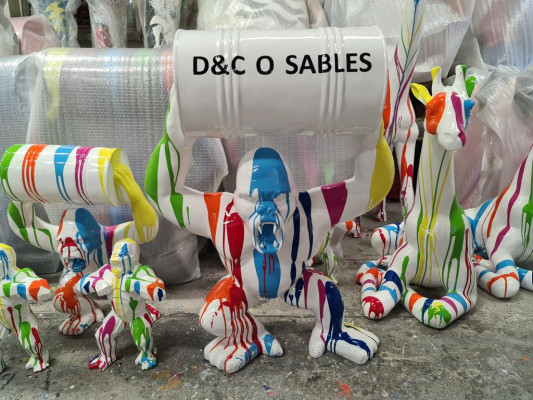 Designer Figur Statue Moderne Figuren Statuen Dekoration Deko Gorilla Garten Neu