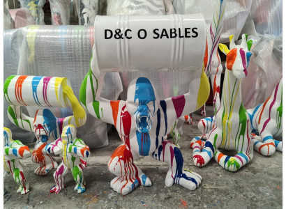 Designer Figur Statue Moderne Figuren Statuen Dekoration Deko Gorilla Garten Neu