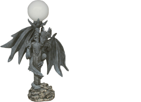 XXL Design Gothik Stehleuchte Lampe Stand Leuchte Leuchten Drachen Lampen 143cm