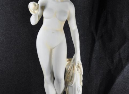 Antik Marmor Stil Statue Eva mit Apfel XXL Figur Statuen Skulptur Deko PG010