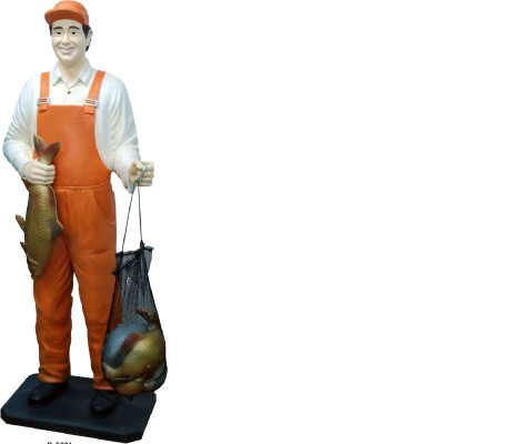 Design Fischer Figur Statue Skulptur Figuren Skulpturen Dekoration Deko 5661 Neu